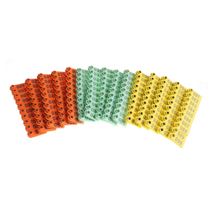 100Pcs Goat Sheep Pig Cattle Beef Plastic Livestock Ear Tag Number Tags O ht 100Pcs Goat Sheep Pig Cattle Beef Plastic Livestock Ear Tag Number Tags O ht