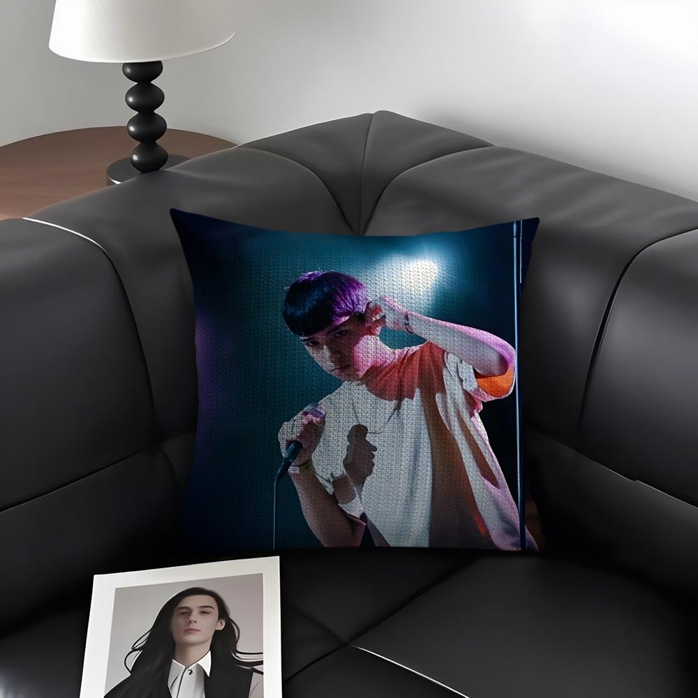 

MMilo JJ Rapper Cushion Cover Natural Linen Organic Fabric DoubleSided Printing Sofa Home Decor Gift Pillow Case 30x30cm