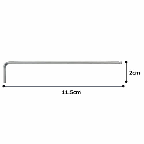 TONE Long ball point L type wrench BL-2.5 Width across flats 2.5mm