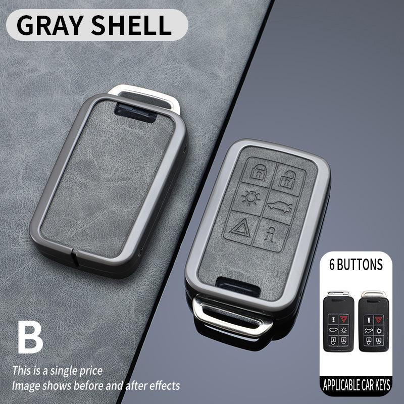 Metal Key Cover for Volvo XC60, XC90, S60, S80L, V60 - Full Shell Protection for Men