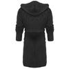 Women's Solid Color Long Sleeved Plush Bathrobe With Belt