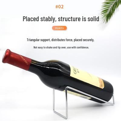 European Wrought Iron Wine Cabinet: Minimalist Wine Rack & Bottle Display Holder