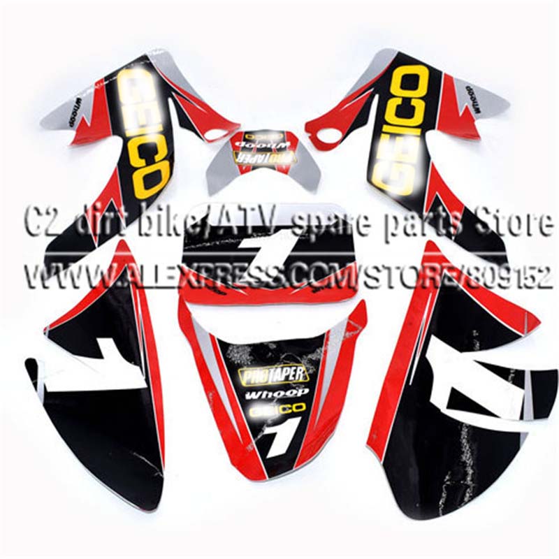 Kits de Adesivos e Plásticos de Carenagem e Para-lama CRF50 Para SSR XR50 50cc 70cc 90cc 110cc 125cc 140cc 150cc 160cc Pit Dirt Trail Bike