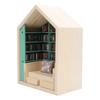 Bookshelf Mini House Kit Wooden Decorative Exquisite Cute Long Life Tiny House Kit for Bedroom Study