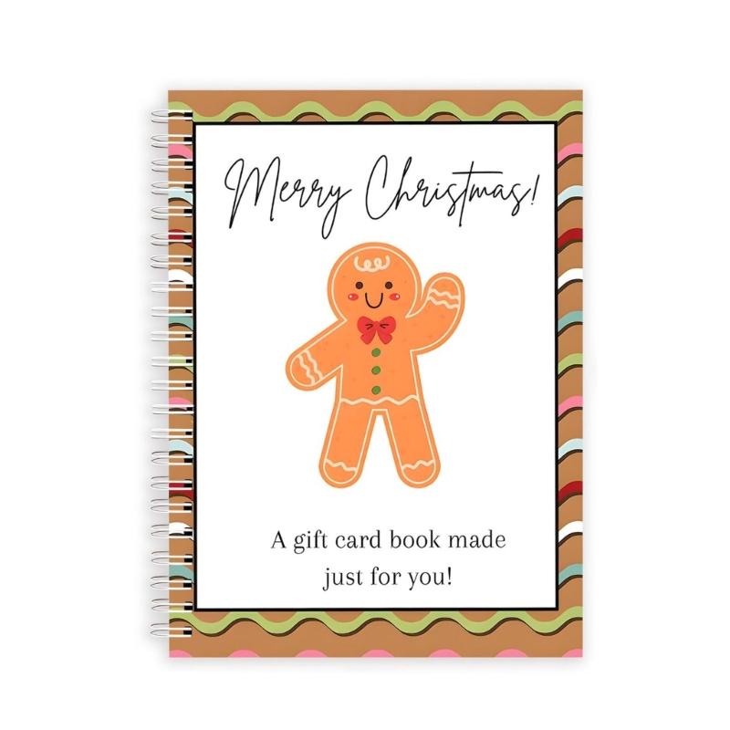 

Holiday Themed Card Holders Notebook Portable Design Recycled Materials Portable Writing Notepad for Professional