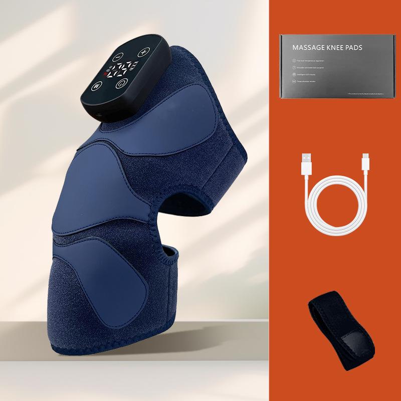 Cross-Border Electric Knee Brace: Adjustable Heating & Vibration Massager for Soreness Relief and Cold Legs.
