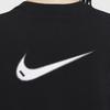 (WMNS) Nike Sportswear Swoosh Oversized T-shirt Asia Sizing 'Black White' Women's HJ3947-010