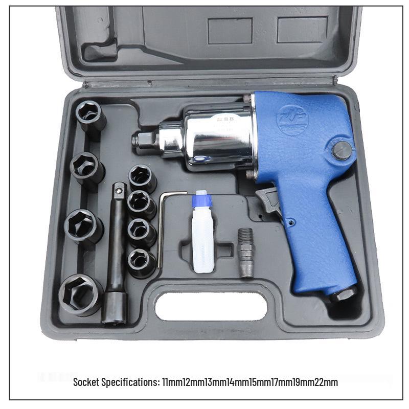 Gaobao Industrial Grade 1/2" Pneumatic Wrench - High Torque Air Tool for Tire Repair.
