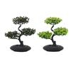 Artificial Bonsai Pine Tree Decorative Tabletop Decoration PP Material 26x34cm for Table Centerpiece Lightweight Multifunctional