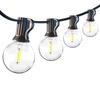 In-Stock 24V G40 Low Voltage String Lights with Remote, Dimmable & Waterproof for Garden or Camping Decor