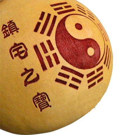 R-STYLE Feng Shui Item: Lucky Gourd (Bagua Tai Chi Pattern) (14-18cm class)