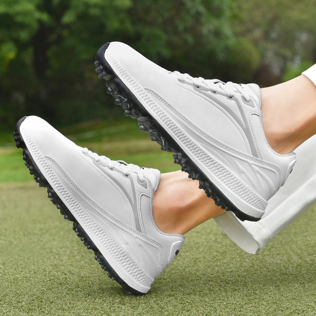 Große Größen 41-47 Herren Golf-Sneaker Rutschfest Professionelle Golfschuhe Bequeme Rasen-Sneaker Niedrige Golfer-Schuhe