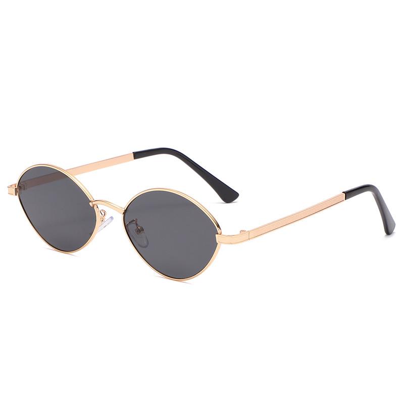 New Internet celebrity personality small frame sunglasses women's tide European and American oval ins style sunglasses men's street shot glasses s