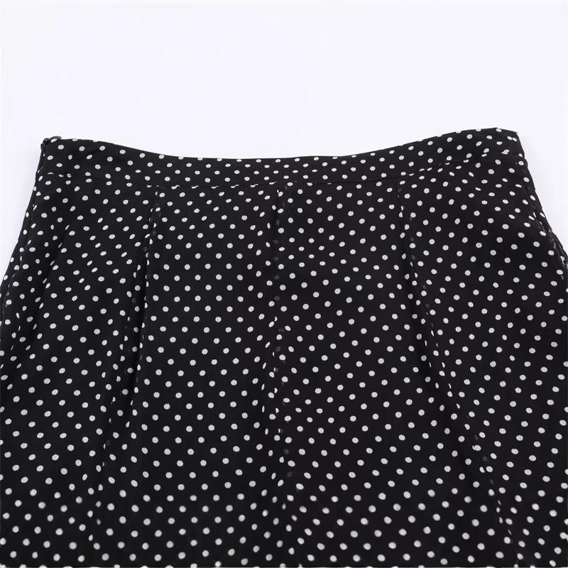 European & American 2025 Winter Polka Dot Midi Skirt
