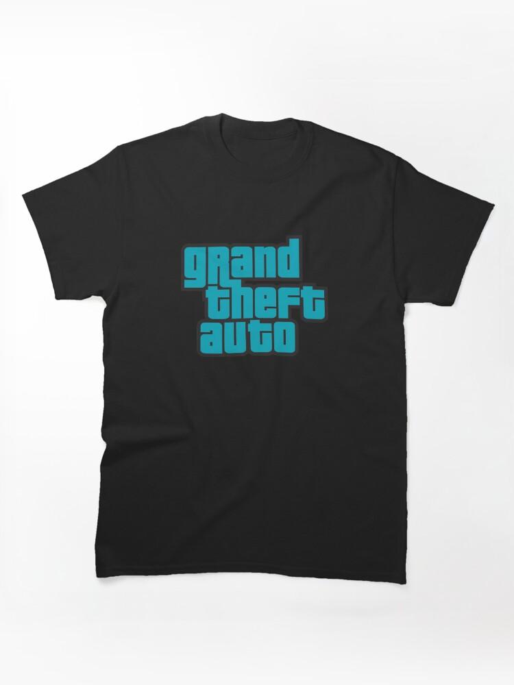 Grand Theft Auto GTA Grand Theft Auto Logo Cool Blue Classic T-Shirt