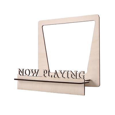 Bra-Spelar Nu Vinylskivställ 3D Retro Hållare För Vinylskivor Träskivställ Vinylpresentidé Skivspelartillbehör