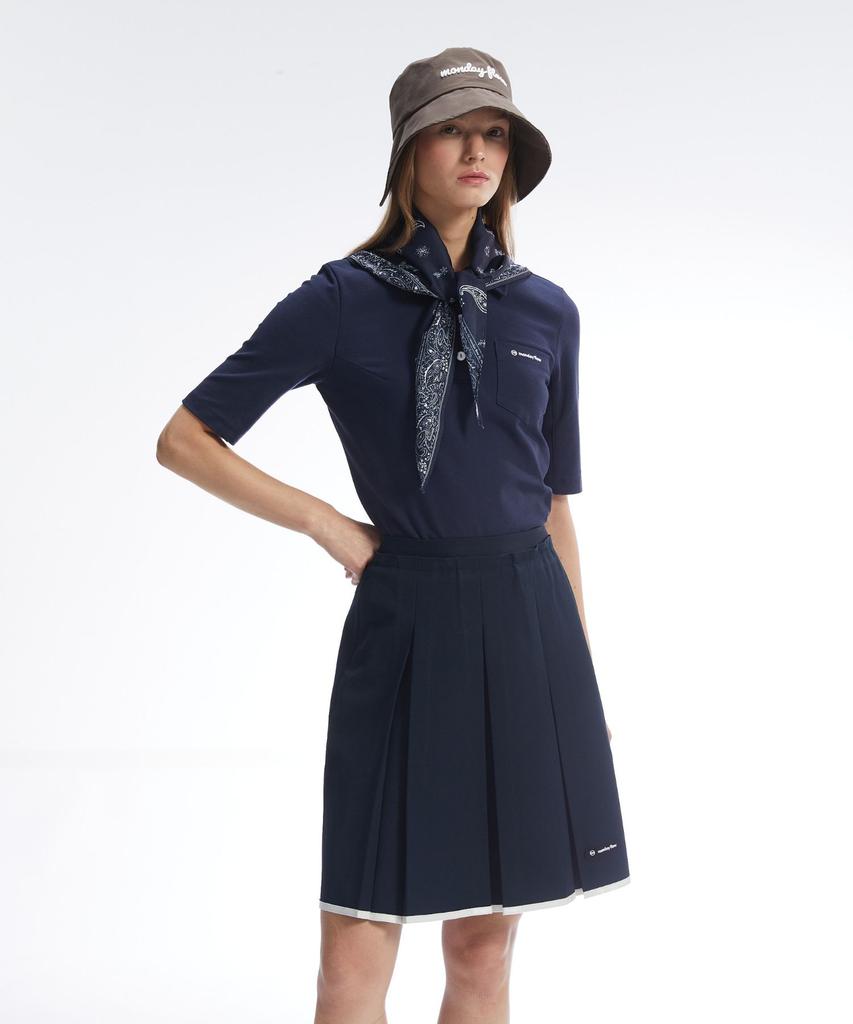 Monday Flow Classic Midi Skirt_Dark Navy