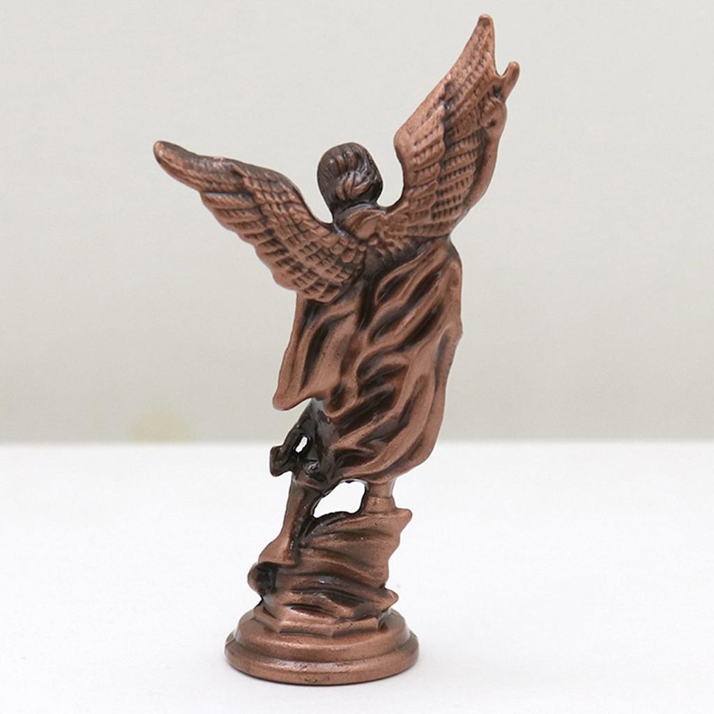 Arcangelo Cristiano San Michele Statua Libreria Ufficio Guardiano Ornamenti Stile Michele Guardiano Decorazione Foto