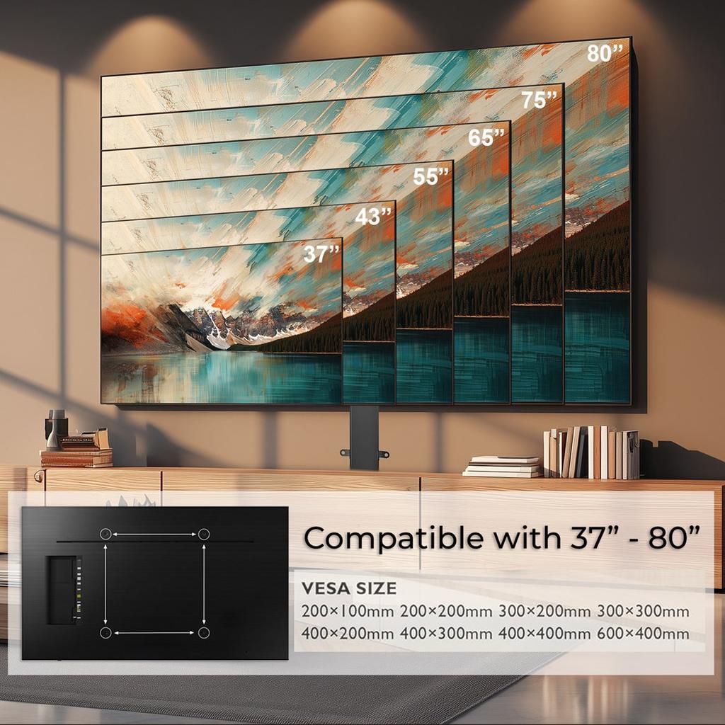 MACLEAN ELECTRIC EXTENDABLE TV MOUNT MC-866T