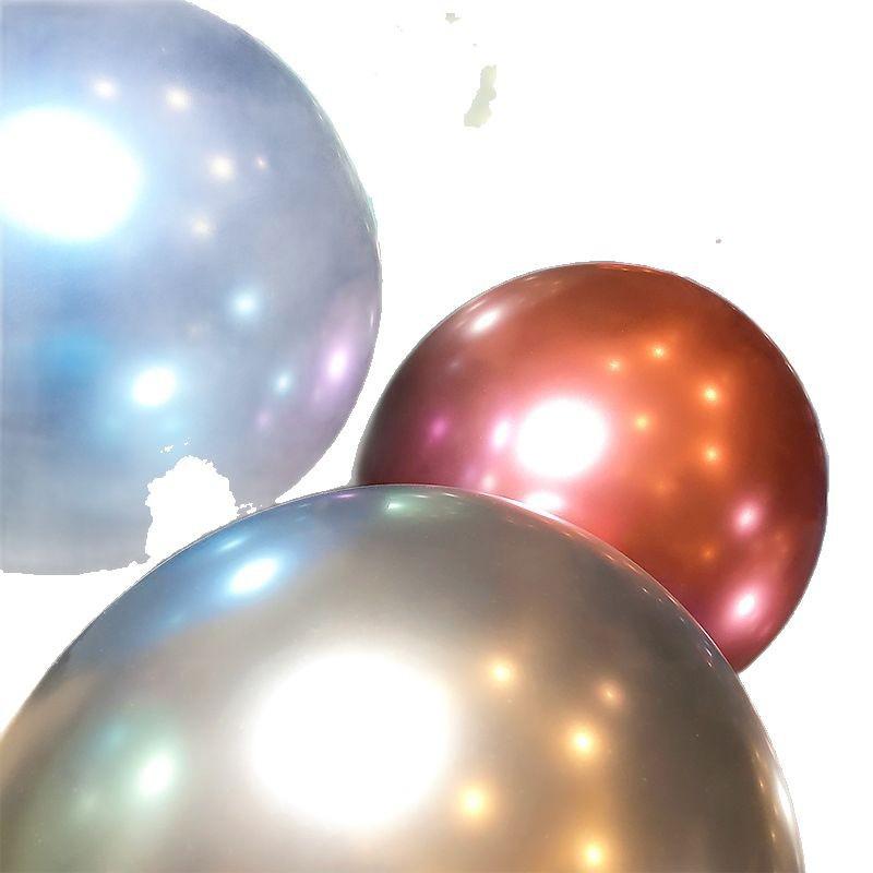 20Pcs Chrome Metallic Balloons 10 Inches Latex Balloons For Diy Valentine'S Day Wedding Birthday Party  Year Decorations