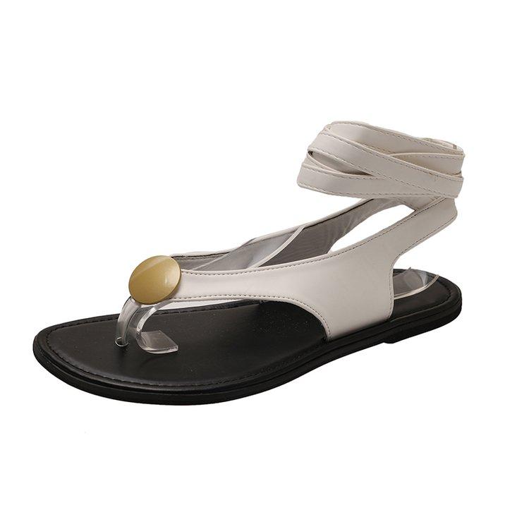 Fashion Flats Women Sandals Designer Fashion Clip Toe Shoes Summer Retro Women's Sandals 2025 Brand Trend Dress Beach Female Chaussure