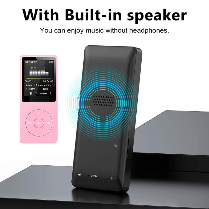 MP3 Player USB Record 1.8inch Screen Media Lossless Portable Sports Music Player
