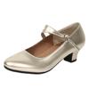 Gengzee Damskie buty do tańca, latynoamerykańskie, nowoczesne i towarzyskie, złote, rozmiar 24.0cm