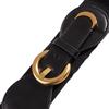 New European and American Retro Gold Buckle Wide Waist Seal for Women with Dress To Make Them Look Slim and Waist-hugging Elastic Waist Belt