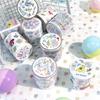 AGUGU Fantasy Notebook Die-Cut PET Sticker Roll - Cute Dream Core Graffiti Glitter Adhesive Tape