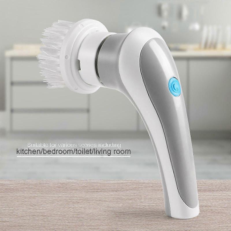 3 In 1 Handheld Electric Scrubber Cleaning Brush Cordless Spin Power Cleaner