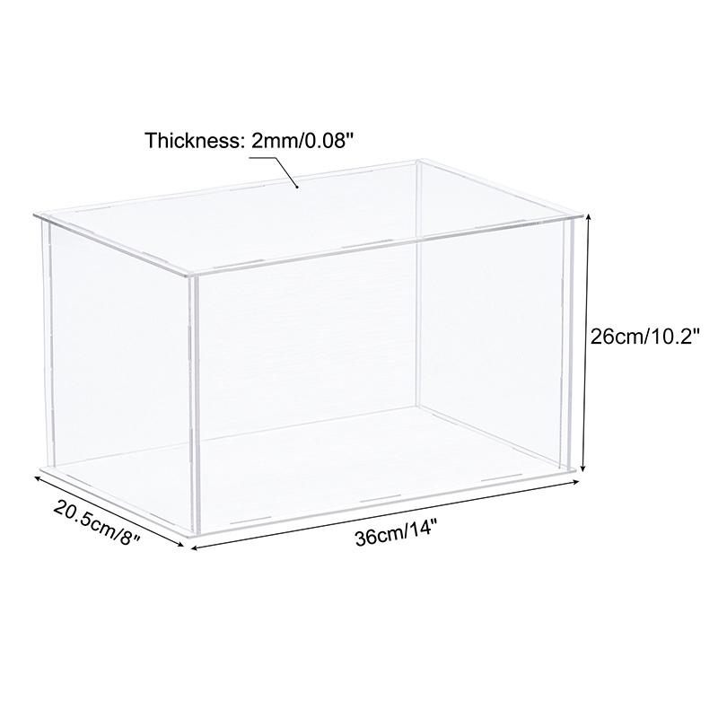 41size Acrylic Display Case for Collectibles Assemble Clear Protection Showcase Cube Storage Box Dustproof Display Organize Toys