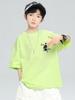 Boys' Short sleeved Thin T-shirt 2026 New Mid to Large Children's Summer Top Children's Quick drying Fried Street Summer Fashion T