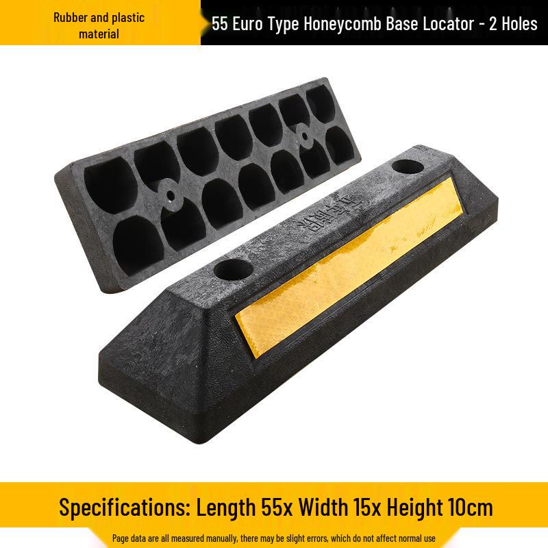 Rubber Parking Wheel Stopper: Anti-Collision PVC Wheel Limiter for Garages