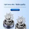 Solar Car Aroma Diffuser: Time Flies Steering Wheel Perfume Holder Ornament
