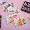 30 Sheets Cartoon Convenient Graffiti Book Watercolor Coloring Book, Suitable for Markers, Watercolor Pens, and Colored Pencils