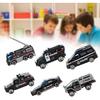 Drfeify 6pcs Engineering Car Model Toy,1:64 Alloy Simulation Vehicle Car Model Toy Children(A Special Police Series)