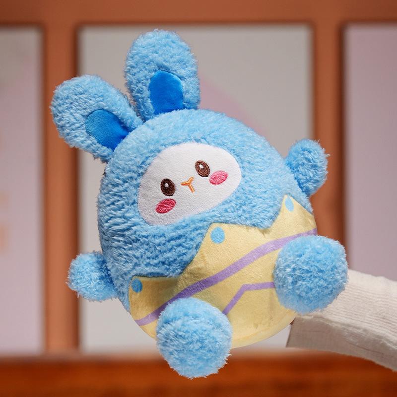 Cartoon Easter Eggshell Rabbit Doll Plush Toy Bunny Doll Girl Company Soothing Pillow Rag Doll