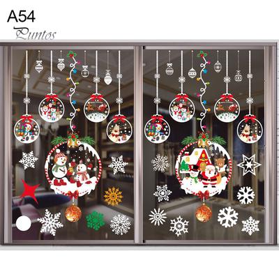Puntos Home Christmas Decoration Wall Window Glass Xmas Stickers Decal Patch Decor