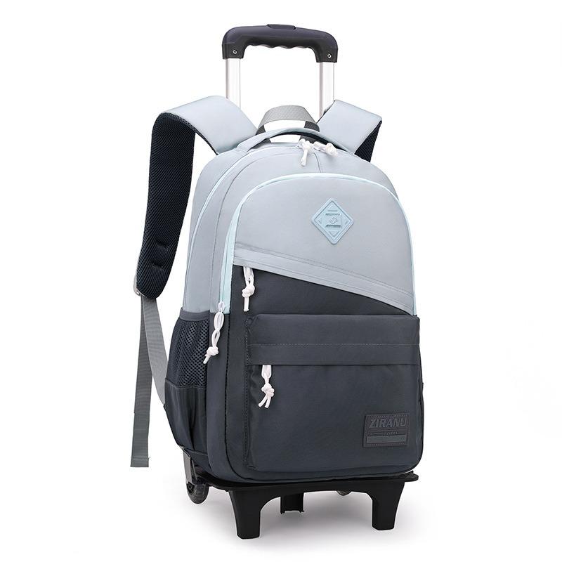 Abnehmbarer Trolley-Rucksack mit doppeltem Verwendungszweck, Schultasche im koreanischen Stil