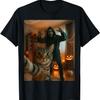 Funny Cat Selfie with Skeleton Scary Halloween Meme T-Shirt