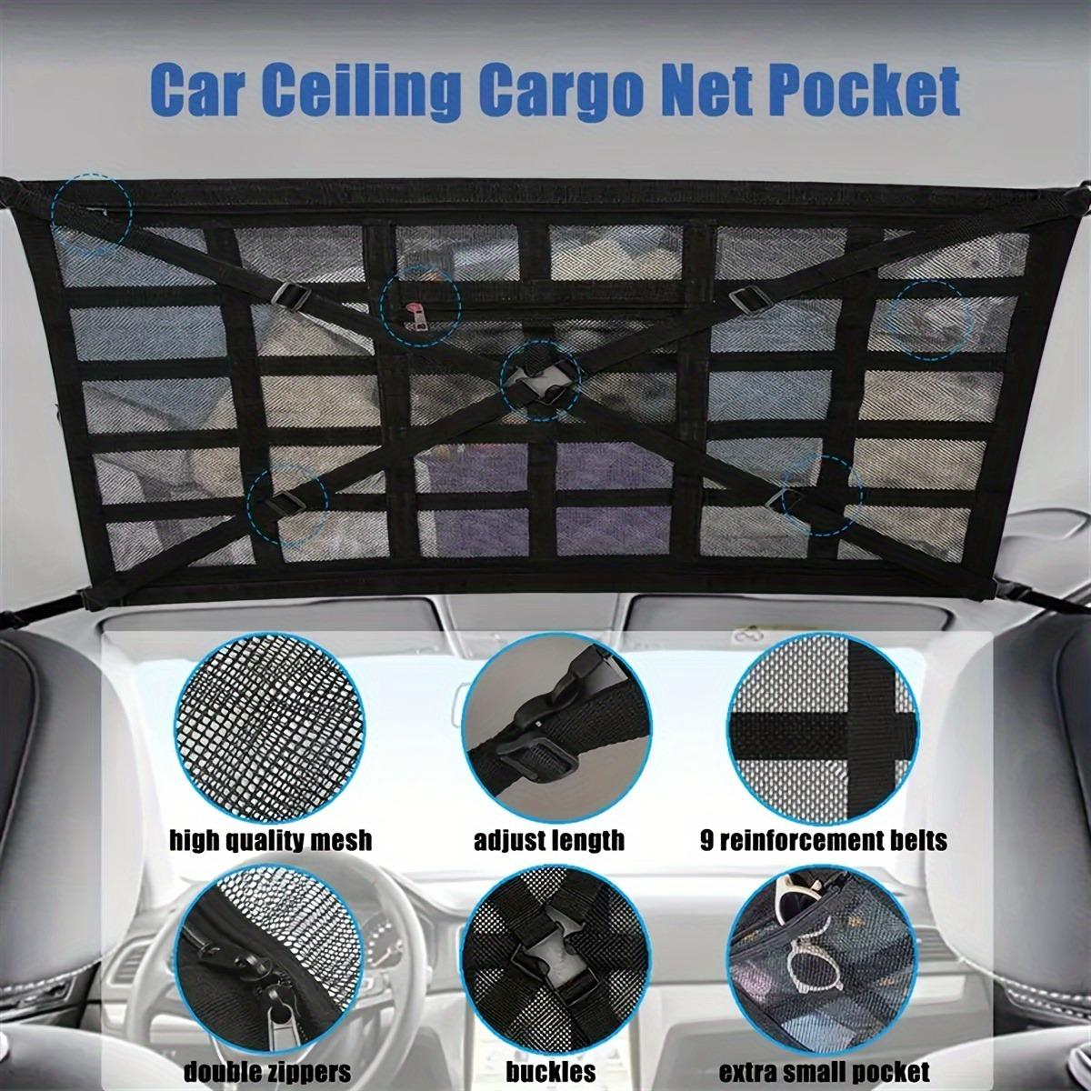 

[Durable Car Net] Durable Nylon Car Roof Storage Net | Ideal for Trucks and SUVs, Perfect for Road Trips and Camping чёрный