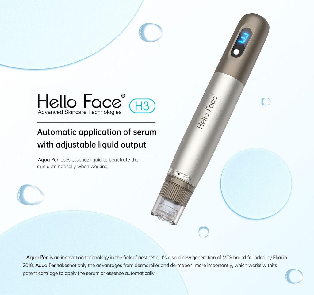 Hydra Pen H3 Electric Beauty Microneedle Device with Serum Delivery