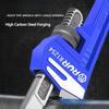 Heavy Duty Pipe Wrench Plumber Wrenches Straight Plumbing Wrench Tight Bite Without Slipping Easy To Adjust and Disassembl