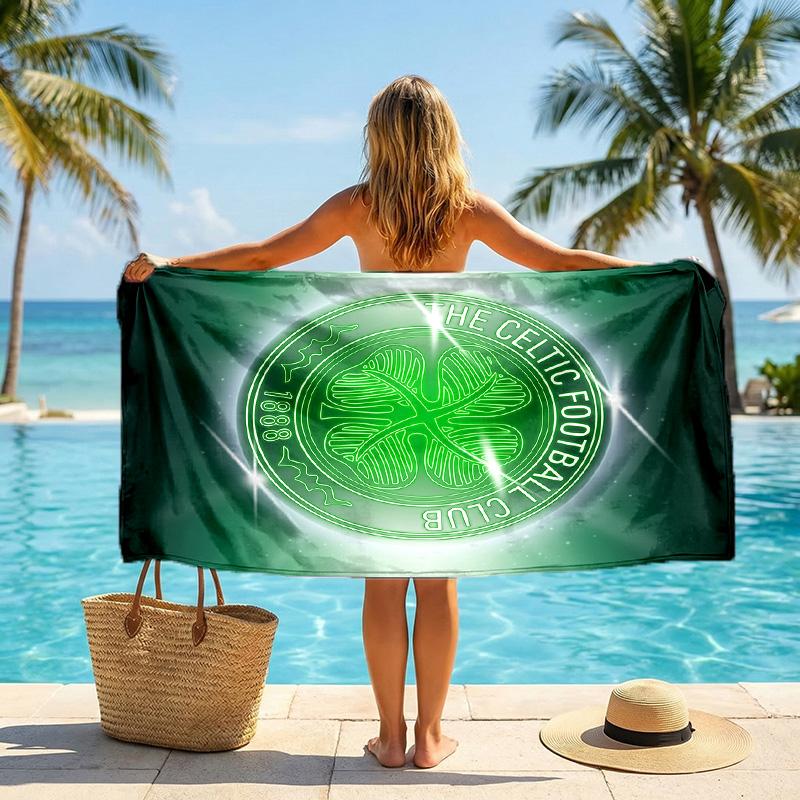 Asciugamano da Spiaggia Celtic FC Asciugatura Rapida Microfibra Assorbente Portatile da Viaggio Asciugamano da Nuoto