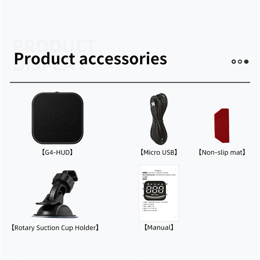 Digital GPS Speedometer Car HUD Head Up Display Overspeed Alarm Meter KM/H MPH