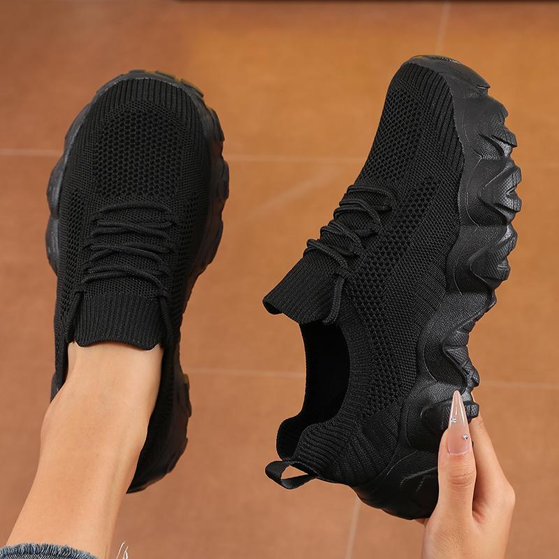 Damen Wanderschuhe Lässig Leicht Tennis Schuhe mit dicker Sohle Atmungsaktiv und Modisch Sportschuhe für Studenten 2025