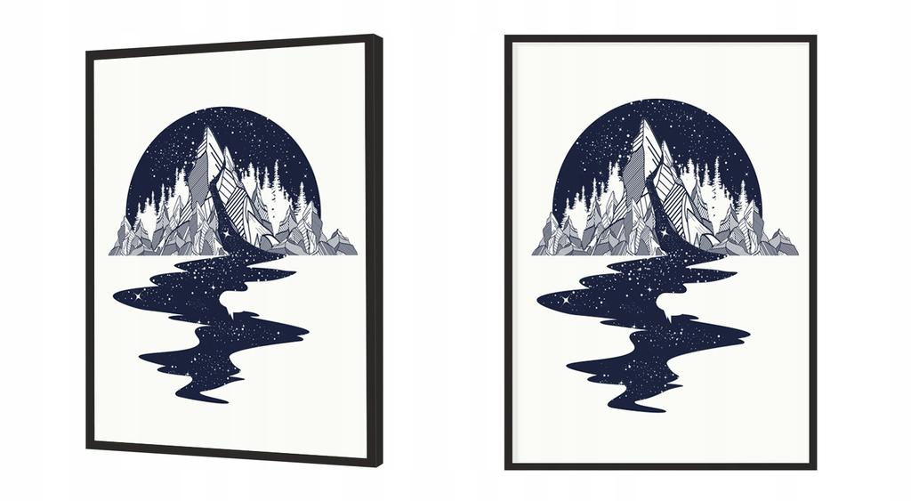 Picture poster In a frame 53x73 cm Mountains P1090