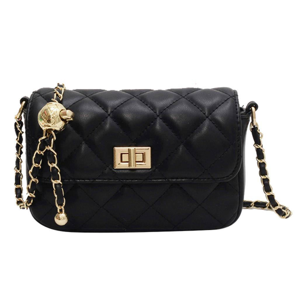 New JANE KLAIN PU Shoulder Bag, Crossbody Bag Regular Women's Black/Ecru JK-BA1870