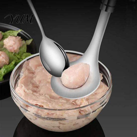 Handheld Meatball Mold Stainless Steel Maker Spoon, Non-Stick Meat Baller Tool, Ergonomic Handle Rice Ball Shaper Uniform Round Meatballs for