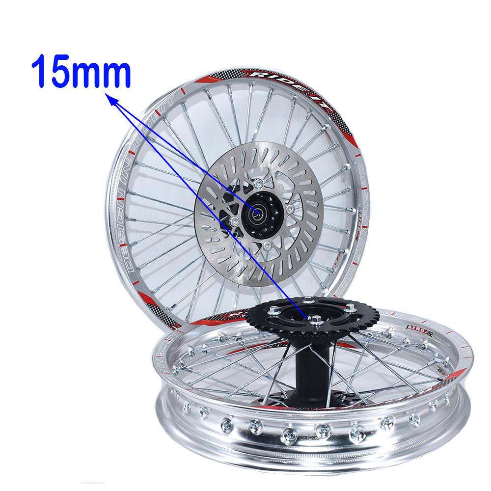 1.60-17 inch Front 1.85-14 inch Rear Rims with sprocket Disc Brakes For KLX CRF Kayo BSE Dirt Pit Bike Motorcycle